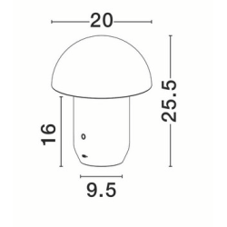 LUCES LOMENTA LE45580/1/2 lampa stołowa LED 2W – elegancka