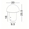 LUCES LOMENTA LE45580/1/2 lampa stołowa LED 2W – elegancka