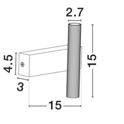 LUCES JOSTELA LE45559/60/61 kinkiet LED up&down 3 kolory