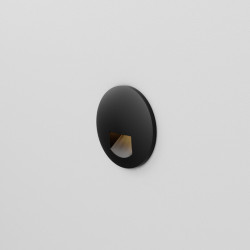 AQFORM EMOT round LED kinkiet 26589 lampka schodowa czarna okrągła