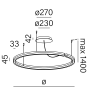 AQFORM RIBBY circle up&down LED lampa wisząca 59963/4/5