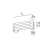 AQFORM RIBBY up&down LED kinkiet 26586/7/8 4 kolory 19-61cm