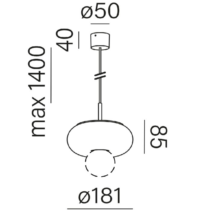 AQFORM KLIVA E27 59941 lampa wisząca 4 kolory żar&oacute;wka E27