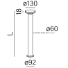 AQFORM MAXI POINT LED exterior upright standing 26577/8/81