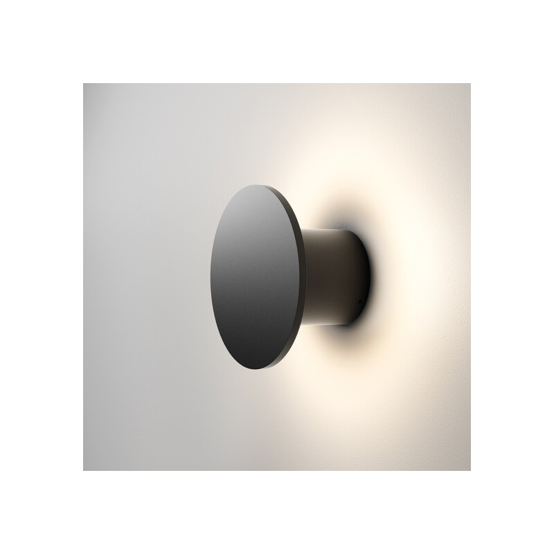 AQFORM MAXI POINT round LED exterior wall lamp 26579 black