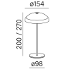 AQFORM MROOM LED exterior desk table 26576 2700K/3000K
