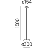 AQFORM MROOM LED 26580 floor lamp 150cm 2700K/3000K
