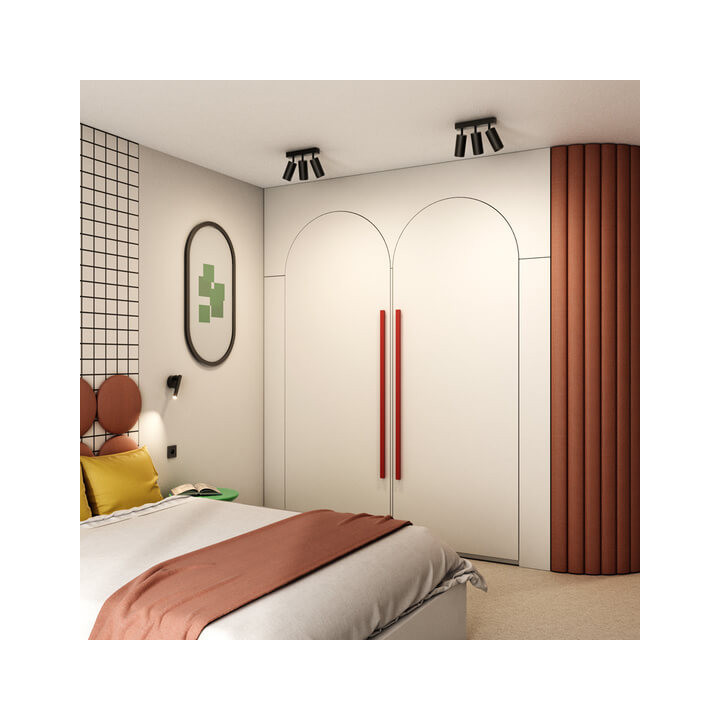 AQFORM PET midi R LED 16508 3x reflektor 12cm 4 kolory