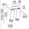 AQFORM PET mini E LED 16470 double ceiling spotlight CRI90