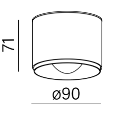 AQFORM QRLED next LED 47050 lampa natynkowa 9cm 4 kolory
