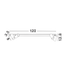 LUCES FALORIA LE45651/2 listwa sufitowa 4xGU10 biała, czarna