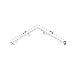 LUCES CALDEMO LE45655/6 lampa sufitowa regulowane reflektory