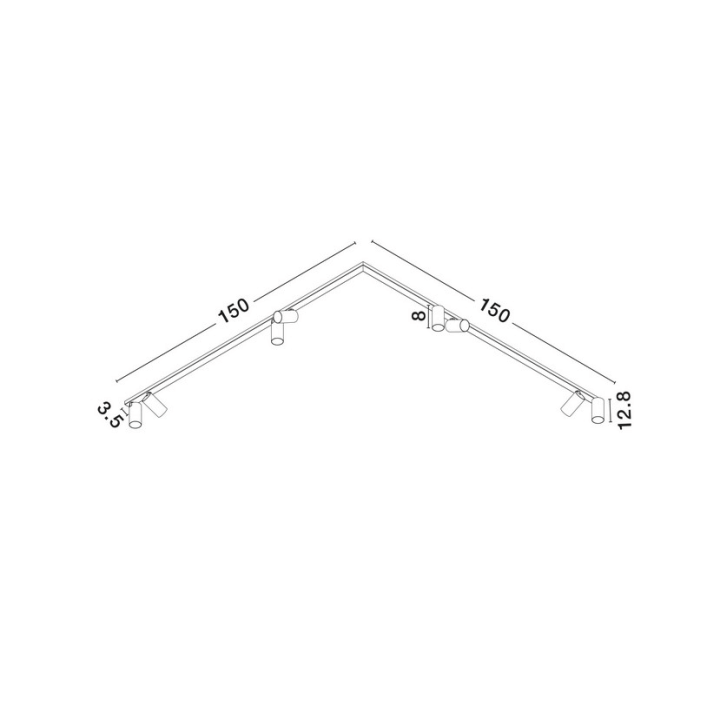 LUCES CALDEMO LE45655/6 ceiling lamp adjustable spotlights