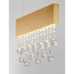 LUCES OLEVIRA LE45145/8 lampa wisząca LED 3500K z kryształami