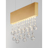 LUCES OLEVIRA LE45145/8 lampa wisząca LED 3500K z kryształami