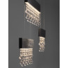 LUCES OLEVIRA LE45146/9 lampa wisząca LED czarna, złota