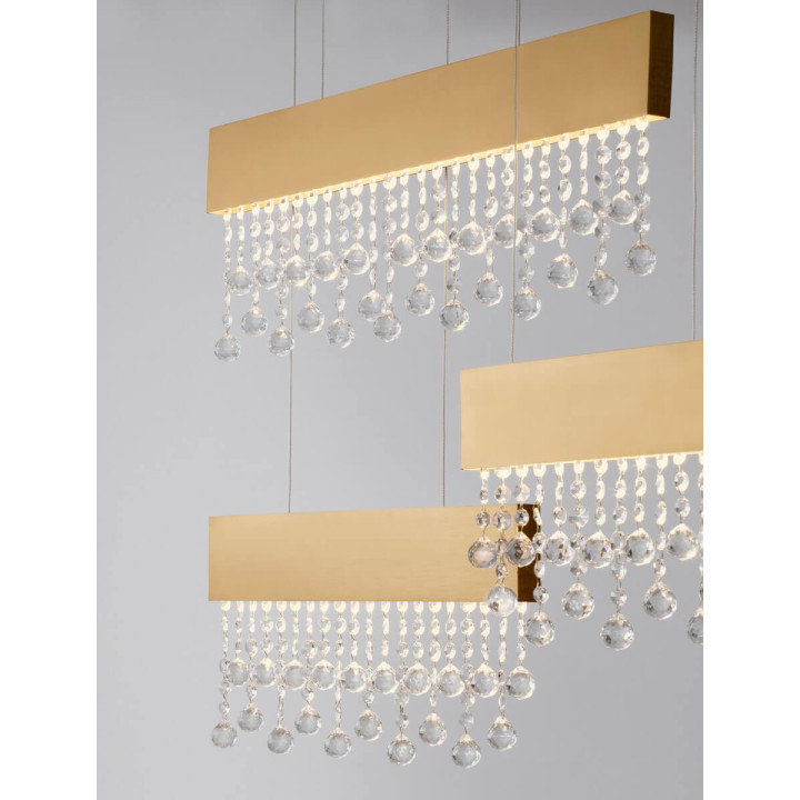 LUCES OLEVIRA LE45146/9 LED pendant lamp 84W 3-bulb