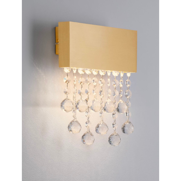 LUCES OLEVIRA LE45147/50 LED wall lamp 3500K with crystals