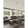 LUCES MELUNTO LE45151/2 gold pendant lamp with crystals