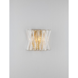 LUCES MELUNTO LE45153 wall lamp E14 gold with crystals