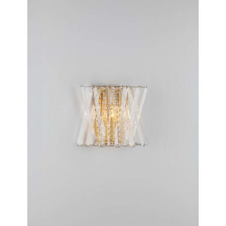 LUCES MELUNTO LE45153 wall lamp E14 gold with crystals