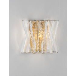 LUCES MELUNTO LE45153 wall lamp E14 gold with crystals