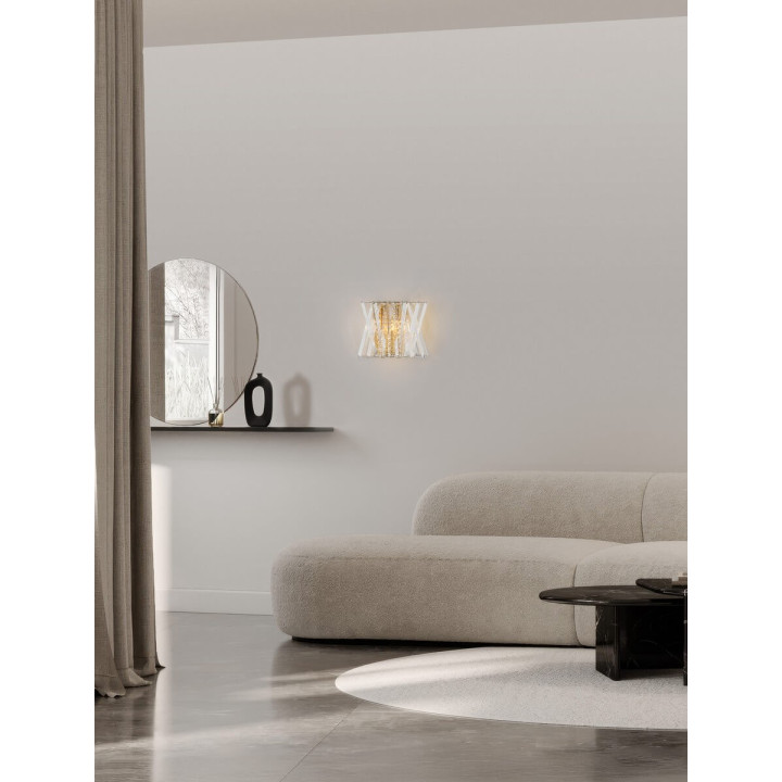 LUCES MELUNTO LE45153 wall lamp E14 gold with crystals