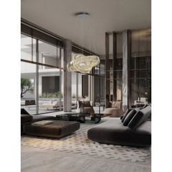 LUCES CANLIRA LE45155 lampa wisząca LED 3000K 2 okręgi