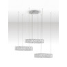 LUCES CANLIRA LE45156 lampa wisząca LED 3 okręgi, kryształ