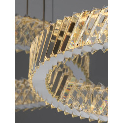 LUCES CANLIRA LE45156 lampa wisząca LED 3 okręgi, kryształ