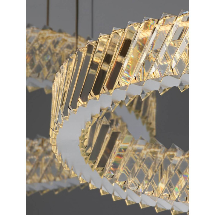 LUCES CANLIRA LE45156 lampa wisząca LED 3 okręgi, kryształ