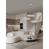 LUCES CANLIRA LE45156 lampa wisząca LED 3 okręgi, kryształ
