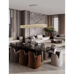 LUCES CANLIRA LE45157 LED pendant lamp 82W oblong shape