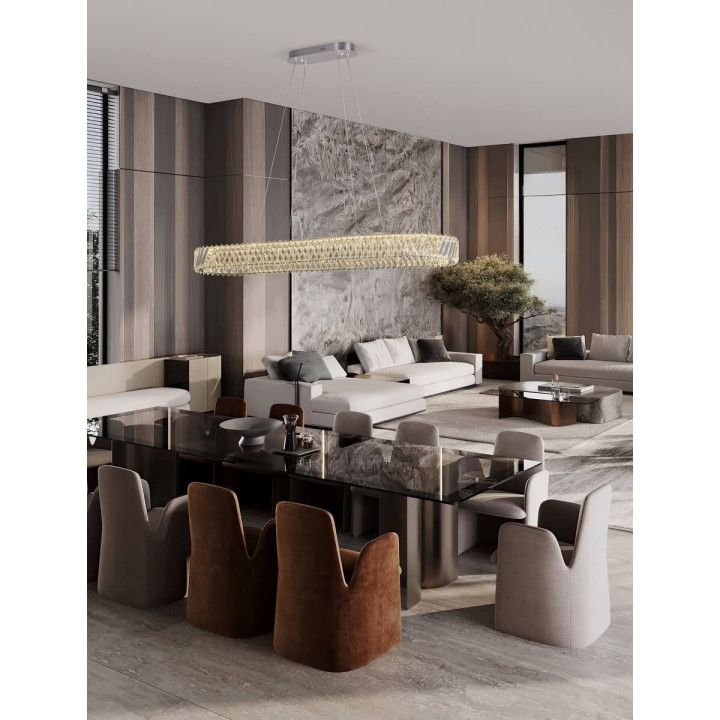 LUCES CANLIRA LE45157 lampa wisząca LED 82W podłużna forma