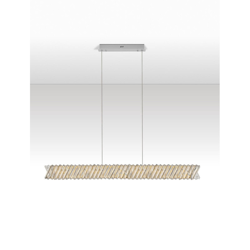 LUCES CANLIRA LE45158 lampa wisząca LED 3000K metal/kryształ