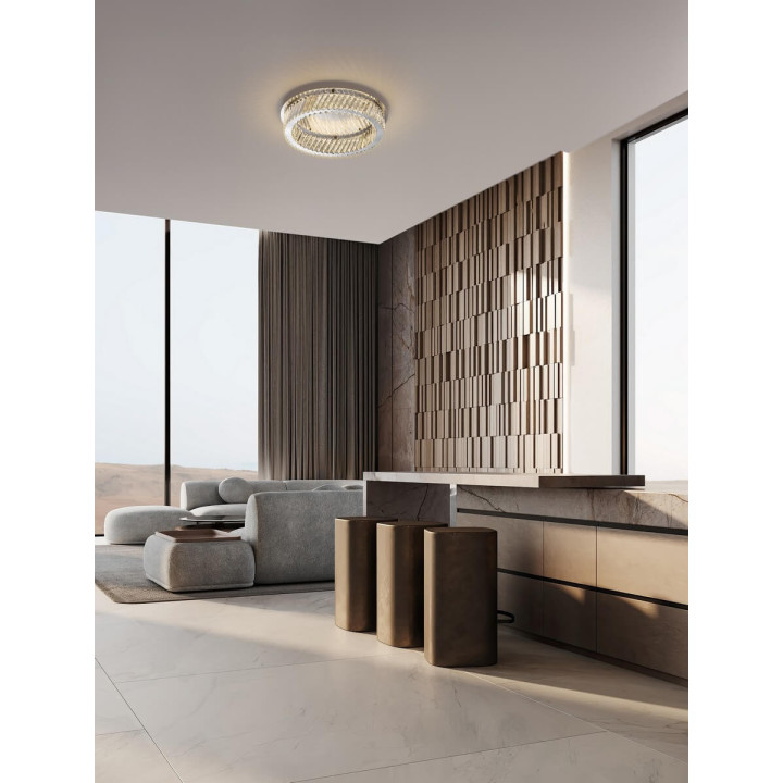 LUCES CANLIRA LE45159/60 plafon LED z kryształami 43/53cm