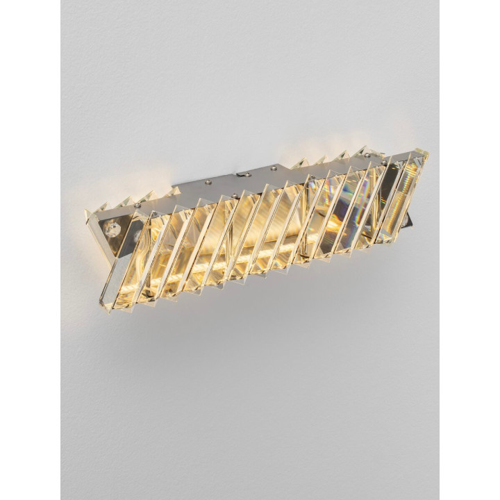 LUCES CANLIRA LE45161 szary kinkiet LED 3000K z kryształem