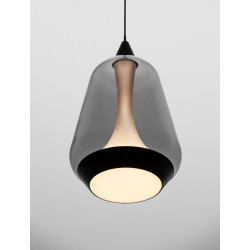 LUCES RORIZNO LE45109/12 lampa wisząca LED 8W czarna, złota