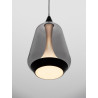 LUCES RORIZNO LE45109/12 lampa wisząca LED 8W czarna, złota