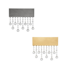 LUCES OLEVIRA LE45147/50 LED wall lamp 3500K with crystals