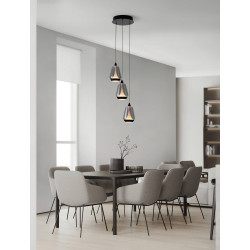 LUCES RORIZNO LE45110/13 lampa wisząca LED 3000K 3 klosze