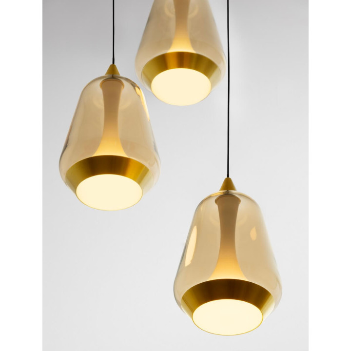 LUCES RORIZNO LE45110/13 LED pendant lamp 3000K 3 lampshades