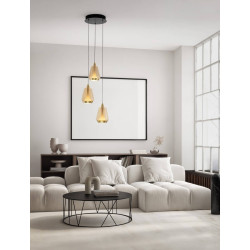 LUCES RORIZNO LE45110/13 lampa wisząca LED 3000K 3 klosze
