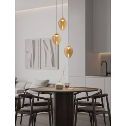 LUCES VAZENDO LE45116/9 lampa wisząca z 3 kloszami, 2 kolory