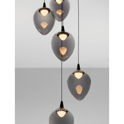 LUCES VAZENDO LE45117/20 hanging lamp 5 lampshades LED 3000K