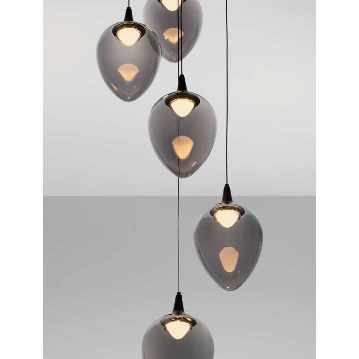 LUCES VAZENDO LE45117/20 lampa wisząca 5 kloszy LED 3000K