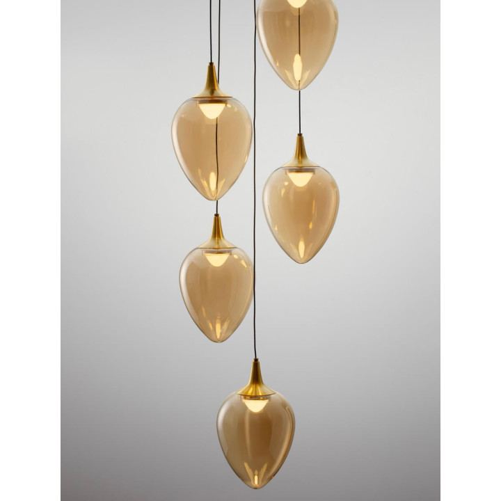 LUCES VAZENDO LE45117/20 lampa wisząca 5 kloszy LED 3000K