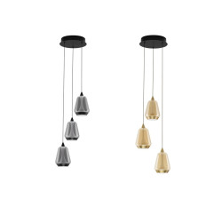 LUCES RORIZNO LE45110/13 LED pendant lamp 3000K black, gold