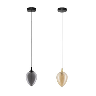 LUCES VAZENDO LE45115/8 lampa wisząca LED czarna, złota