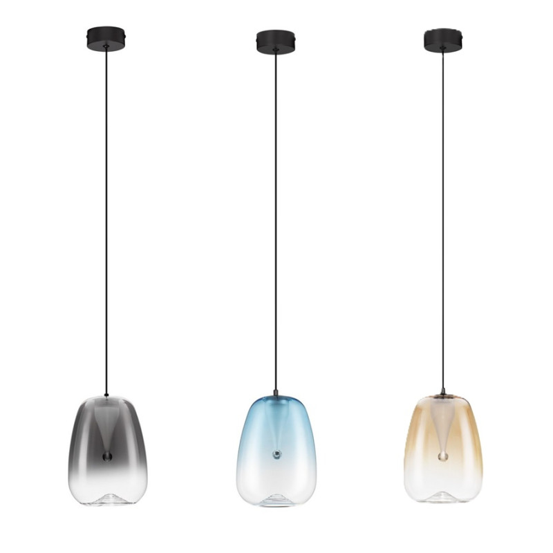 LUCES JAREVIA LE45121/4/5 szklana lampa wisząca LED 3000K